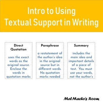 essay support meaning