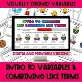Intro to Variables and Combining Like Terms