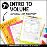 Intro to Volume Exploration Activity | Volume of Prisms & 