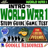 Intro to WWI Study Guide, Review Game, Unit Test | Assess 