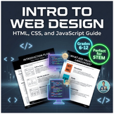 Intro to Web Design & Coding Guide | HTML, CSS, JavaScript Basics | Grades 6-12