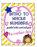 FREEBIE: Intro to Whole Numbers: Guided Notes and Exit Quiz