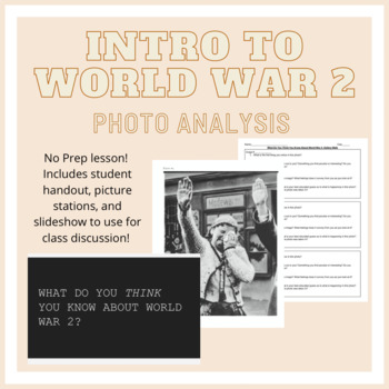 Preview of Intro to World War 2 Photo Analysis 
