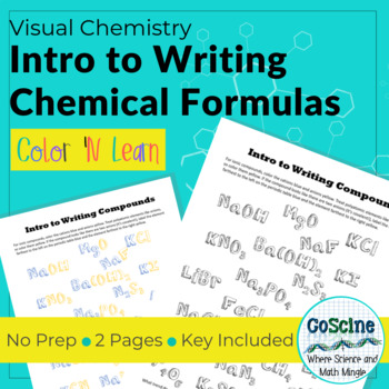 Preview of Intro to Writing Chemical Formulas