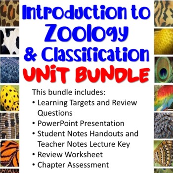 Preview of Intro to Zoology & Classification Unit Bundle