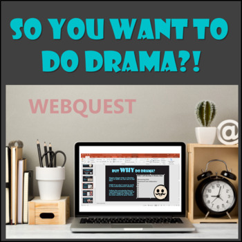 Preview of Intro to drama web quest editable powerpoint
