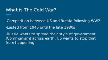 Intro To The Cold War Powerpoint By Clay Daniel Tpt