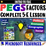 Intro to the PEGS Factors 5-E Lesson | Explore Social Stud
