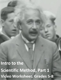 Intro to the Scientific Method, Part 1. Video sheet, Easel