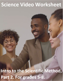 Intro to the Scientific Method, Part 2. Video sheet, Easel