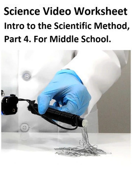 Preview of Intro to the Scientific Method, Part 4. Video sheet, Easel & more. V2