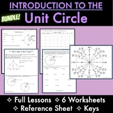 BUNDLE: Intro to Unit Circle & Trig Ratios- Discovery Less