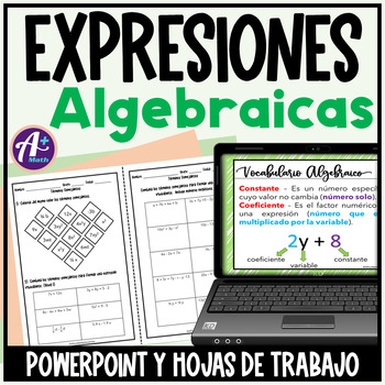 Preview of Introducción al Álgebra - Expresiones Algebraicas - Vocabulario Algebraico