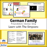 Introduce Meine Familie with the Simpsons and an authentic