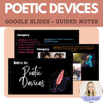 Preview of Introduce Poetic Devices | Literary Elements + Figurative Language