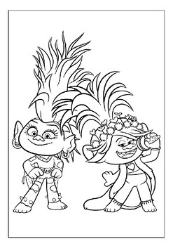 Introduce Your Child to the Vibrant World of Trolls with Our Coloring Pages