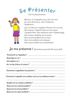 Introduce Yourself in FRENCH by Easy French for Children