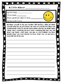 Introduce yourself to new teacher- letter from student to teacher