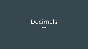 Preview of Introducing Decimals