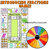 Introducing Fractions-Multiplayer Games, bingo cards, memo