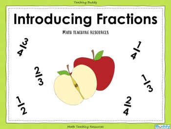 Preview of Introducing Fractions - PowerPoint and worksheets