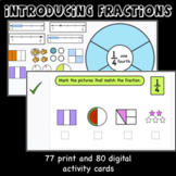 Introducing Fractions-Print and digital activities
