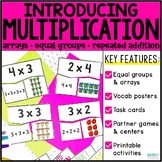 Introduction to Multiplication With Arrays & Repeated Addi