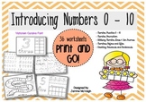 Introducing Numbers 0 - 10 Worksheets ~ Miss Mac Attack ~