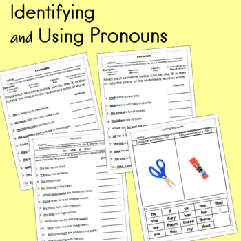 Preview of Identifying and Using Pronouns