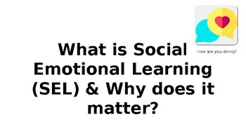 Preview of Introducing SEL to students Lesson- colorful and editable PPT with a video