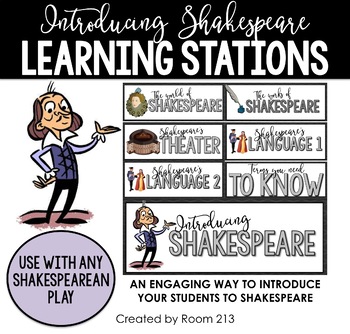 Preview of Introduction to Shakespeare Learning Stations