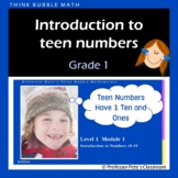 Introducing Teen Numbers PPT Think Bubble Mathematics (US)