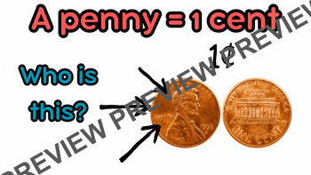 Preview of Introducing U.S. Money and the Presidents - Penny, Nickel, Dime, Quarter, Dollar