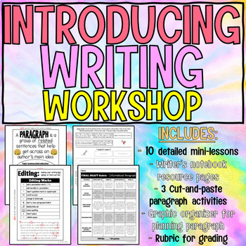 Preview of Introducing Writer's Workshop Unit | Paragraph Writing Unit