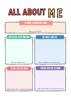 Introducing me worksheets by Chamodi Dilki | TPT