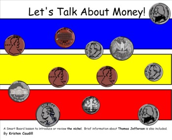 Preview of Introducing or Reviewing the Nickel SmartBoard Lesson on Money