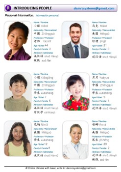 Preview of Introducing people in Chinese