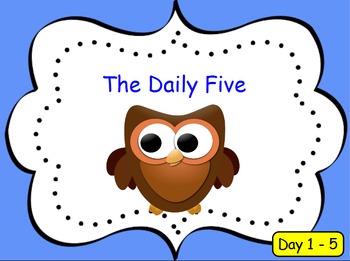 Preview of Introducing the Daily 5 - Days 1-5