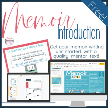 Preview of Introducing the Memoir with a Mentor Text - Distance Learning