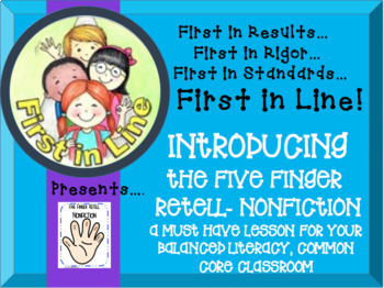 Preview of Introducing the Nonfiction Five Finger Retell in your Balanced Literacy Class