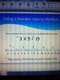 Understanding Multiplication using a Number Line - Distanc