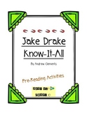 Introduction Activities for Jake Drake Know It All Chapter Book