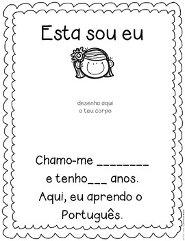 Preview of Introductions in Portuguese - Este Sou Eu