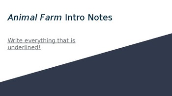 Preview of Introduction/Historical Notes for Animal Farm