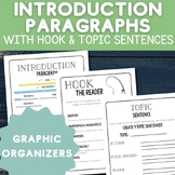 Introduction Paragraph Graphic Organizers for Hook and Top