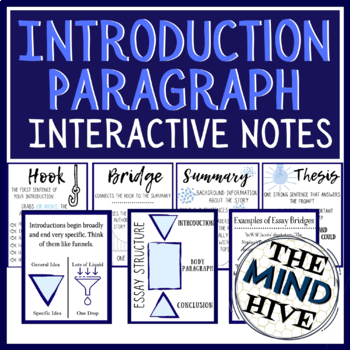 Preview of Introduction Paragraph Interactive Notes  