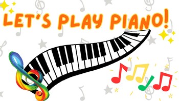 Preview of First piano lesson presentation - for teachers/parent, easy to follow