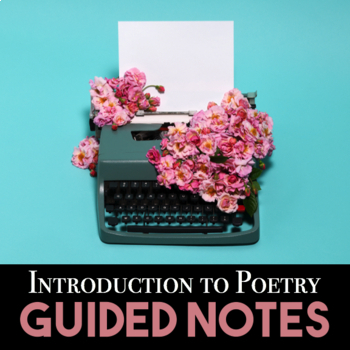 Preview of Introduction to Poetry | Guided Notes | Intro to Poetry