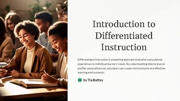 Preview of Introduction To Differentiated Instruction