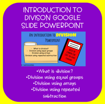 Preview of Introduction To Division / Google Slides Powerpoint 